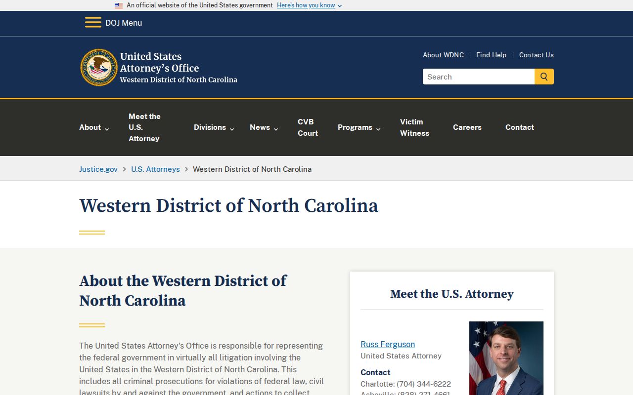 Hot Springs criminal records federal route through the Western District