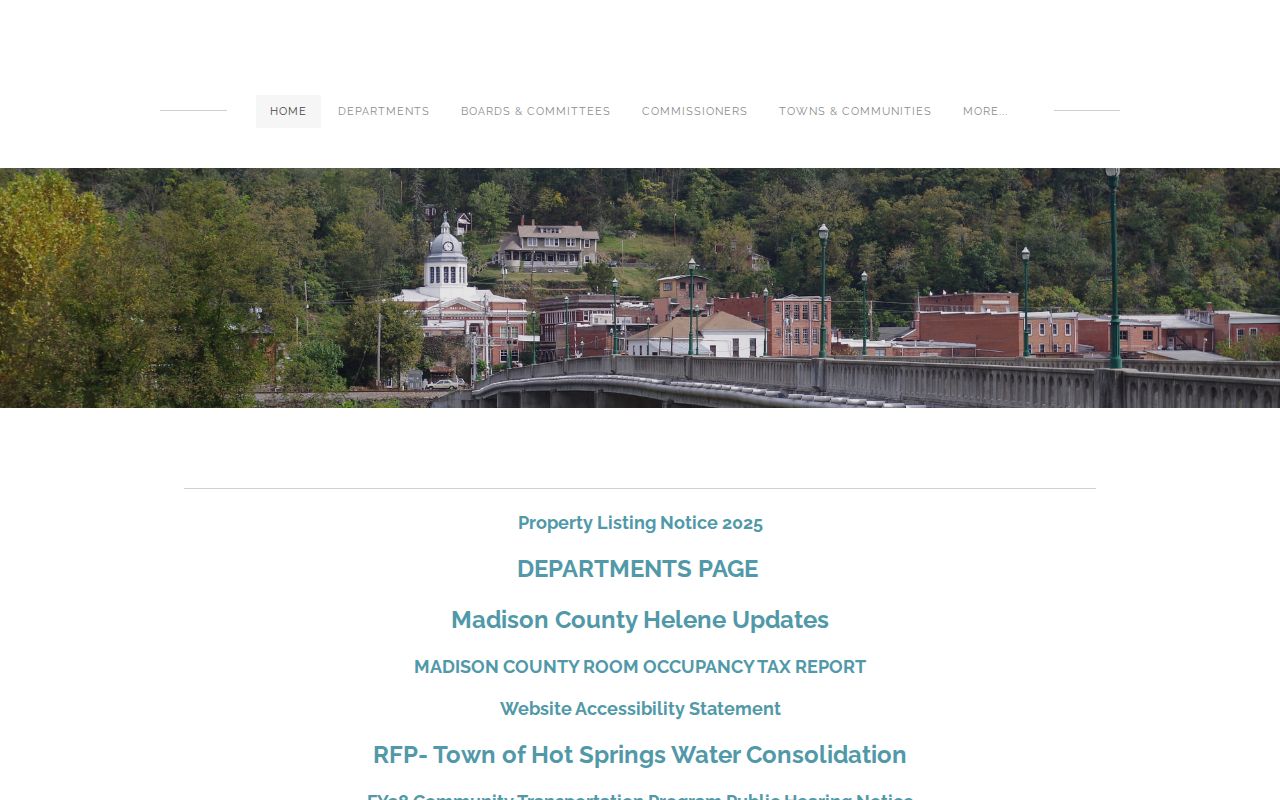Madison County criminal history county records home page