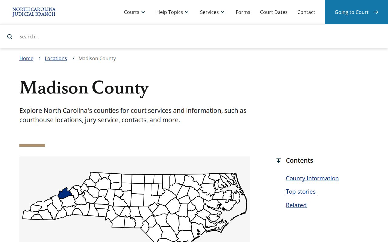 Madison County criminal court records and eCourts services