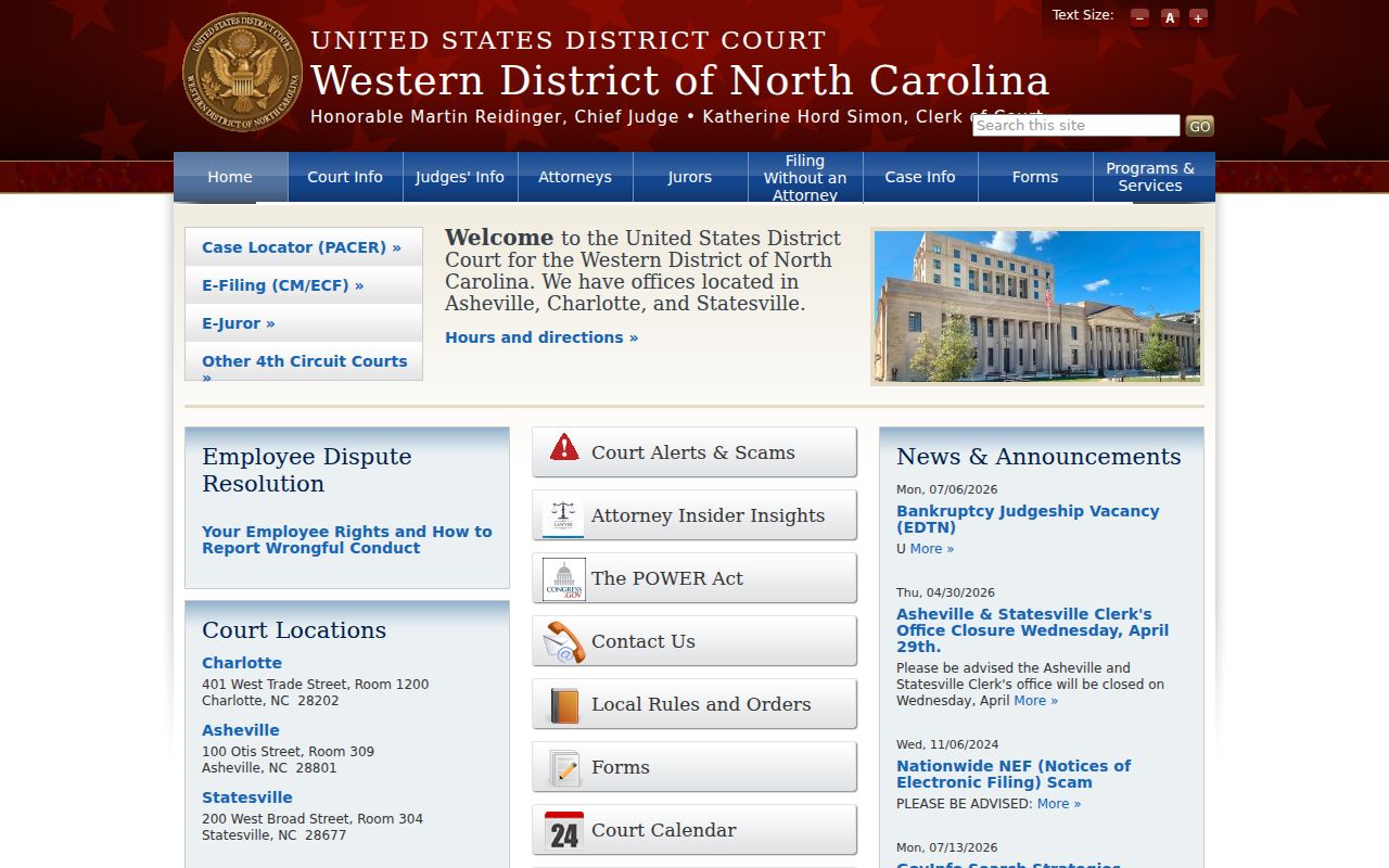 Madison County federal criminal court records Western District