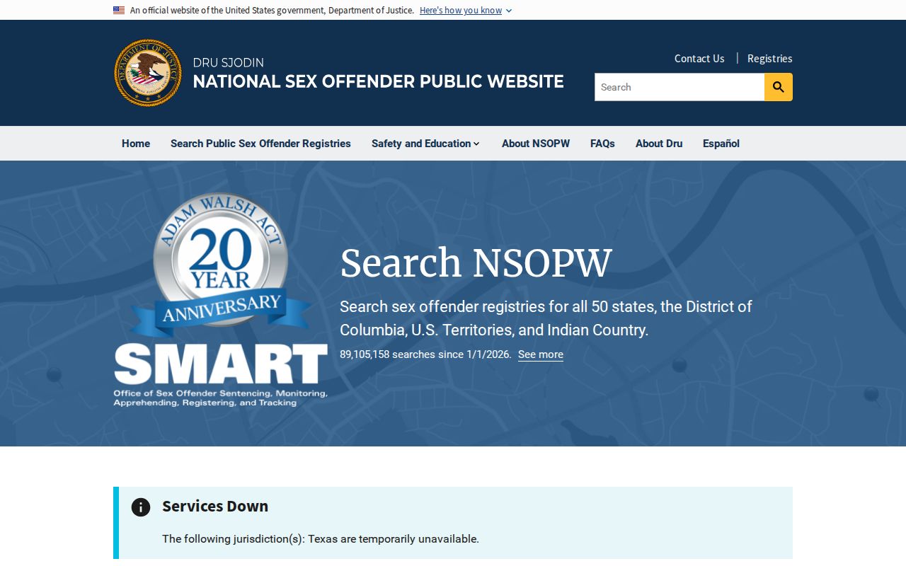National sex offender search for Madison County and cross-state records