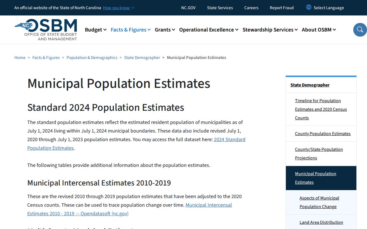 Mars Hill criminal records context from North Carolina municipal population estimates